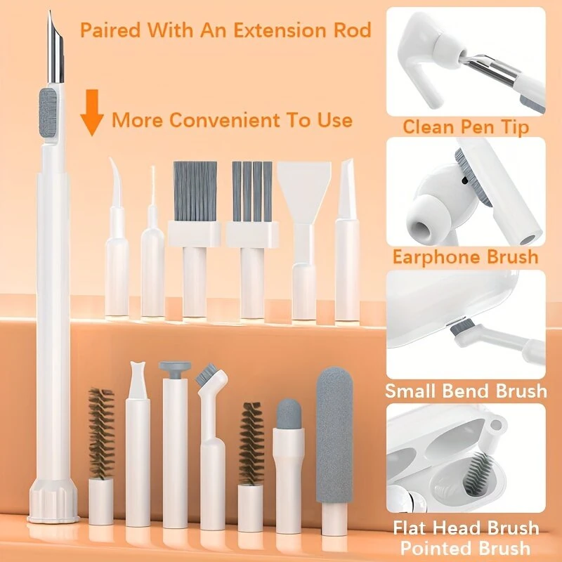 (image for) 32 In 1 Cleaning Brush Set Multi-function Keyboard Earplugs PC Laptop Phone Headset Camera Cleaner Cleaning Brush Kit