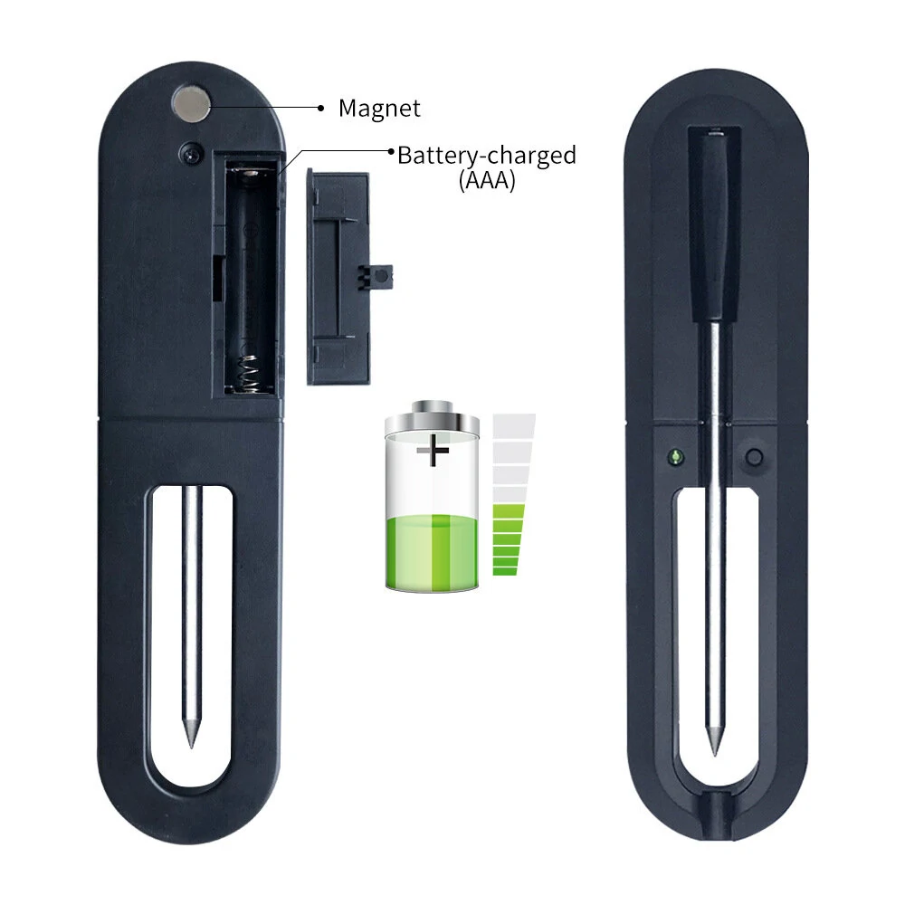 (image for) Wireless Smart BBQ Thermometer Bluetooth Probe with Phone App Display Baking Steaming Food Temperature Oven Temperature Kitchen Electric Thermometer Wireless Passive Oven Kitchen Electric Hig